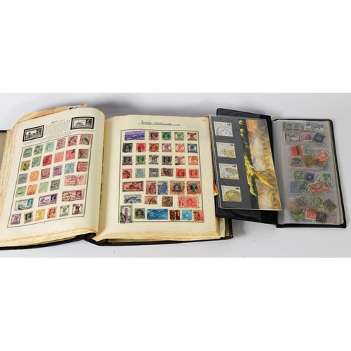 108 - METEOR STAMP ALBUM WITH A RANGE OF INTERESTING COVERS, plus ranges of stamps - noted MINT CHINESE ST... 