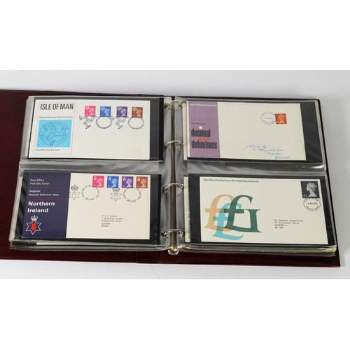 113 - STAMPS, THREE BINDERS OF UK FIRST DAY COVERS, 1942 - 1991, (clean lot)