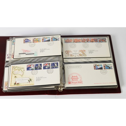 113 - STAMPS, THREE BINDERS OF UK FIRST DAY COVERS, 1942 - 1991, (clean lot)