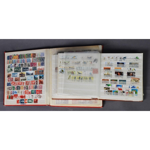 115 - STAMPS, TWO STOCKBOOKS WITH RANGES OF AUSTRALIA and NEW ZEALAND and All-World