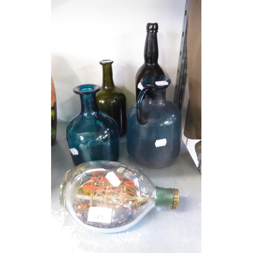 23 - THREE GREEN BOTTLES AND A JUG, ALSO A SHIP IN A BOTTLE (5)