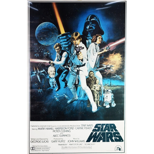 157 - ORIGINAL STARWARS - A NEW HOPE 1977 COMMERCIAL LITHOGRAPHIC POSTER, marked PTW531 Litho in USA to th... 