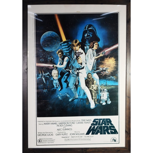 157 - ORIGINAL STARWARS - A NEW HOPE 1977 COMMERCIAL LITHOGRAPHIC POSTER, marked PTW531 Litho in USA to th... 