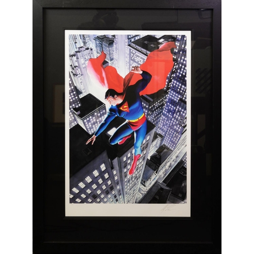 304 - ALEX ROSS (b.1970) FOR DC COMICS ARTIST SIGNED LIMITED EDITION COLOUR PRINT‘Superman Twentieth Centu... 