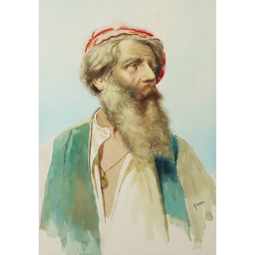 234 - GIANNI (EARLY TWENTIETH CENTURY) PAIR OF WATERCOLOURS Male and female bust portraits Signed16 ½” x 1... 