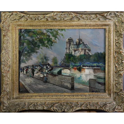 206 - JULIEN BROSIUS (1917-2004) OIL ON CANVAS ‘La Ruais a Notre Dame’ Signed, titled to canvas verso 11 ½... 