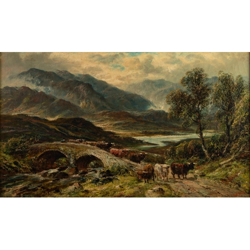 213 - F. ALLEN (late 19th/early 20th Century) PAIR OF OIL PAINTINGS ON CANVAS Views in Scottish Highlands ... 