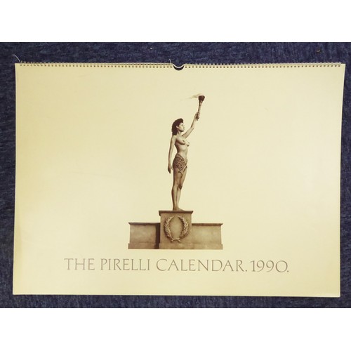 FOUR PIRELLI CALENDARS 1995 1998, the 1997 edition with Pirelli printed white card box, the others