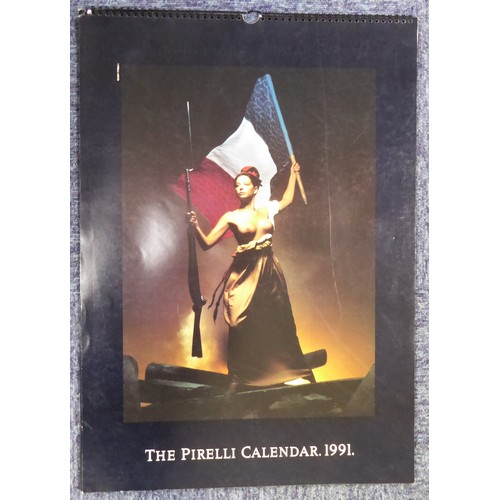 FOUR PIRELLI CALENDARS 1995 1998, the 1997 edition with Pirelli printed white card box, the others