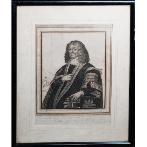 140 - AFTER THE SEVENTEENTH CENTURY ORIGINAL PAINTINGSTIPPLE ENGRAVING‘Hyde, Earl of Clarendon, from the p... 