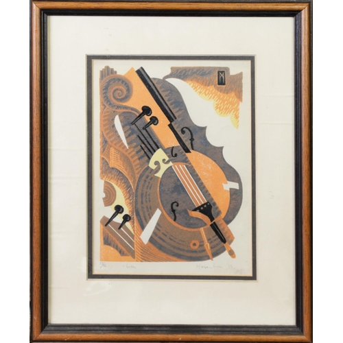 141 - THREE ARTIST SIGNED PRINTS MAURICE BOEL (1913-1998)‘Cello’ (12/12) 7 ¼” x 5 ¼” (18.4cm x 13.3cm)PETE... 