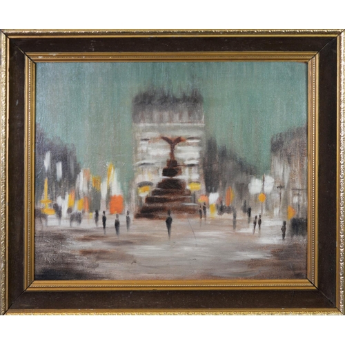 212 - D BROWN (TWENTIETH CENTURY) OIL ON BOARDMarket scene Signed and dated 1967 21 ½” x 17 ¼” (54.6cm x 4... 