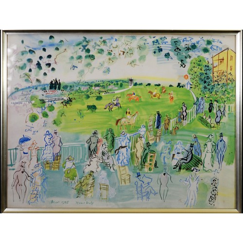 143 - AFTER RAOUL DUFY COLOUR PRINT‘Ascot 1935’ 20” x 26” (50.8cm x 66cm)