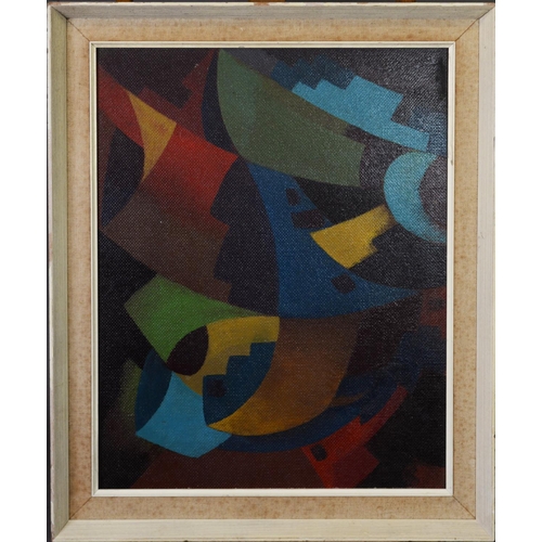 237 - SLYNN (TWENTIETH CENTURY) OIL ON BOARD Abstract Signed 17 ¾” x 23 ¾” (45cm x 60.3cm) FIVE OTHER ABST... 