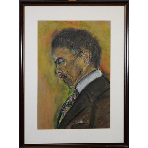 239 - F D BAILEY (TWENTIETH CENTURY) OIL ON BOARD‘Study of Augustus John’, from a photograph taken….Signed... 