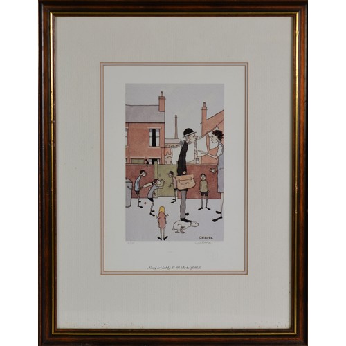 151 - GW BIRKS TWO ARTIST SIGNED LIMITED EDITION COLOUR PRINTS‘Art Exhibition’ (257/ 375)7” X 4 ½” (17.8cm... 