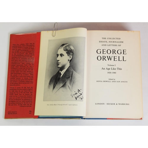 32 - Sonia Orwell & Ian Angus - The Collected Essays, Journalism and Letters of George Orwell, 4 Vol,...