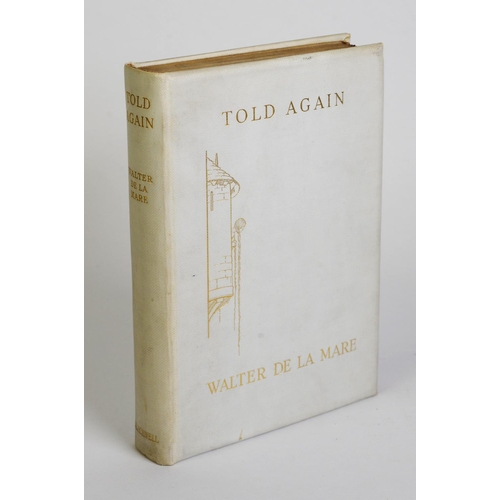 35 - WALTER DE LA MARE - Told Again, with illustrations by A H Watson, pub Basil Blackwell OXFORD, 1927. ...