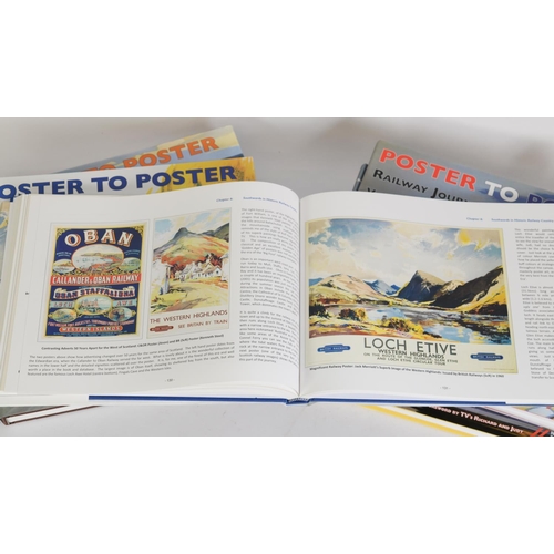 38 - Richard Furness - Poster to Poster RAILWAYS JOURNEYS IN ART, Volume 1 to Volume 7, pub JDF & ass...