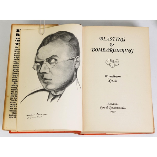 39 - AUTOBIOGRAPHICAL. WYNDHAM LEWIS - Blasting and Bombadeering, Autobiography (1914-1926), pub Eyre and... 