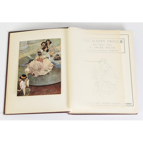 44 - Oscar Wilde - The Happy Prince and Other Stories, illus Charles Robinson, pub Duckworth & Co., C...