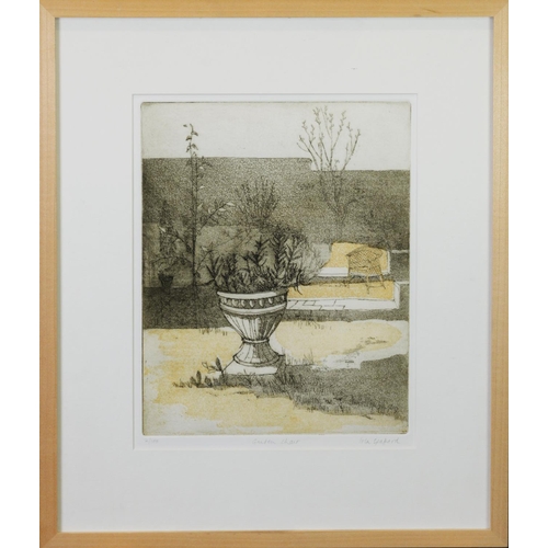 122 - IOLA SPAFFORD (b.1930)ARTIST SIGNED LIMITED EDITION ETCHING WITH AQUATINT‘Garden Chair’ (2/100)11 ¼”... 