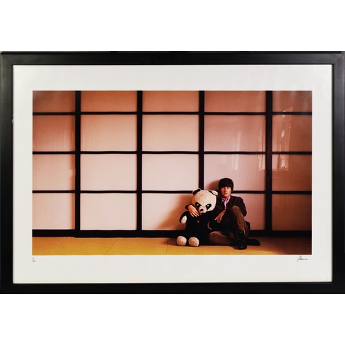 148 - ROBERT FREEMAN (1936-2019)ARTIST SIGNED LIMITED EDITION COLOUR PHOTOGRAPHIC PRINT John Lennon with P... 