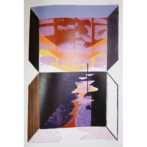 34 - NORMAN C JAQUES (1922-2014) THREE COLOUR PRINTS‘Three Aspects of Water’ (8/15), not signed 33” x 23”... 