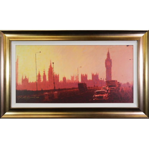 117 - ROLF HARRIS (b.1930) ARTIST SIGNED LIMITED EDITION COLOUR PRINT ON CANVAS‘Fifties Rush Hour’ (85/195... 