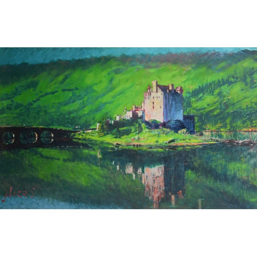 119 - ROLF HARRIS (b.1930) ARTIST SIGNED LIMITED EDITION COLOUR PRINT‘Reflection Eilean Donan Castle’ (75/... 