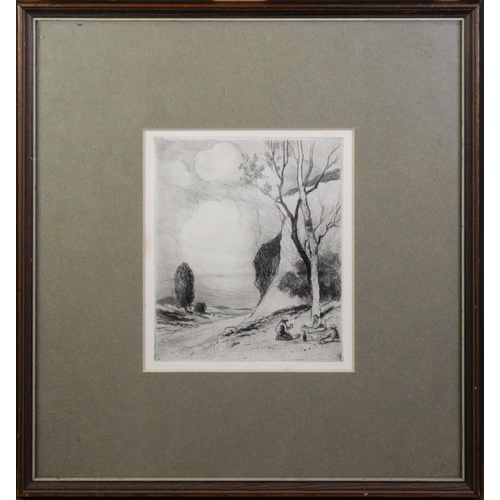 81 - PIERRE ADOLPHE VALETTE (Fr. 1876-1942)DRYPOINT ETCHING 'The Picnic'unsigned6