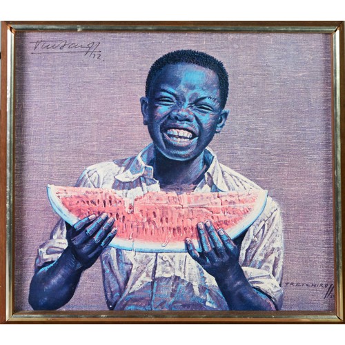 141 - VLADIMIR GRIEGOROV TRETCHIKOFF (1913-2006)ARTIST SIGNED COLOUR PRINT‘Boy with the Melon’ or The Wate... 