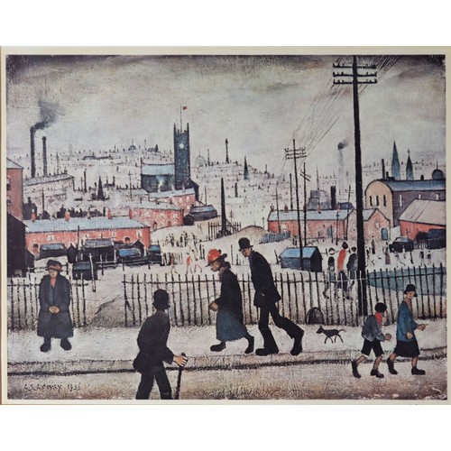 52 - L.S. LOWRY (1887 - 1976) ARTIST SIGNED LIMITED EDITION COLOUR PRINT View of a Town An edition of 850... 