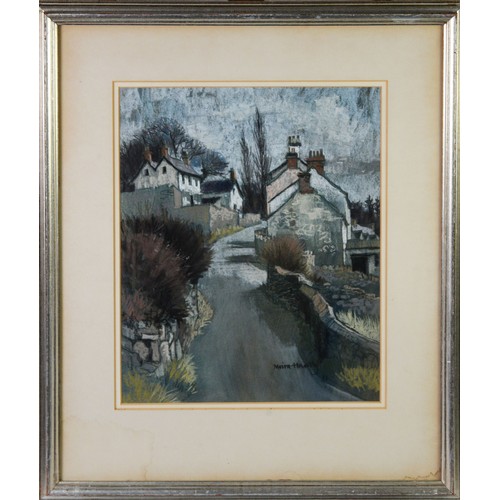 28 - MRS MOIRA HUNTLEY PASTEL DRAWING Tremeirchion, North Wales Signed lower right, The Mall Galleries, P... 