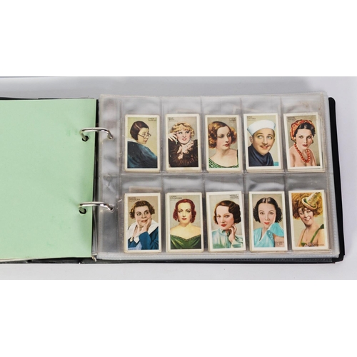 119 - RING BINDER CONTAINING SET OF GODFREY PHILLIPS Famous Minors, circa 1936, 50/50 Gallahers Wild Anima... 