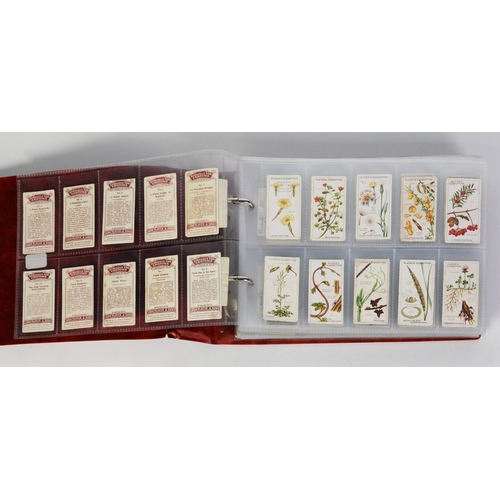 121 - RING BINDER CONTAINING TEN SETS OF JOHN PLAYERS CIGARETTE CARDS including sets of military interest,... 