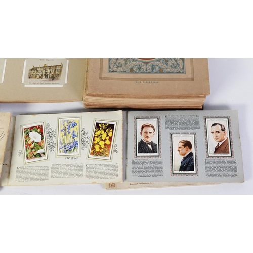 126 - SIX W.D. & H.O. WILLS STANDARD CIGARETE CARD ALBUMS with cards stuck in, to include Life in the ... 