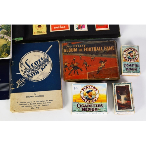 128 - THE PILOT STORY PAPER - ALBUM OF FOOTBALL FAME, 32 cards clipped in, cards fair to good, book with s... 