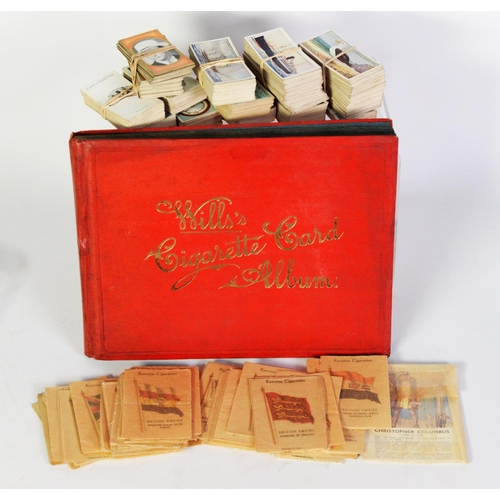 134 - FOUR SETS OF OGDENS and WILLS'S each of 50 CIGARETTE CARDS in original ALBUM, in ADDITION NUMEROUS O... 