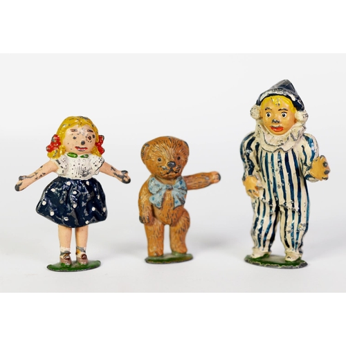 82 - EARLY 1950's PAINTED LEAD MODELS OF ANDY PANDY, LOOBY LOO and TEDDY (3) C/R- each slightly playworn