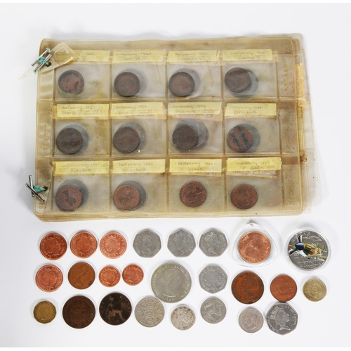 164 - SELECTION OF MAINLY MID-20th CENTURY FOREIGN COINAGE, includes a good selection of USA silver coinag... 