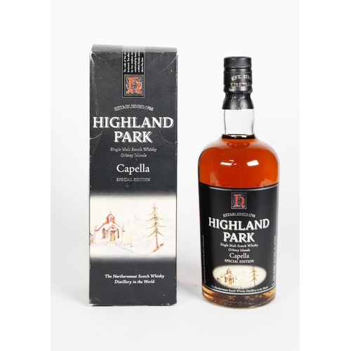 110 - BOXED 70cl BOTTLE OF ORKNEY HIGHLAND PARK SPECIAL EDITION CAPELLA SINGLE MALT Scotch whisky, level g... 