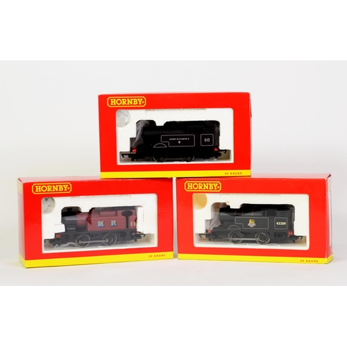 8 - THREE HORNBY OO GAUGE MINT AND BOXED AS NEW 0-4-0 TANK LOCOMOTIVES, each a Collector Club edition, v... 