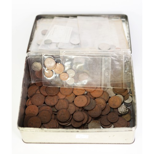 189 - COLLECTION OF PREDOMINANTLY GB AND SOME EUROPEAN 19th CENTURY AND LATER PRE-DECIMAL COINAGE, include... 