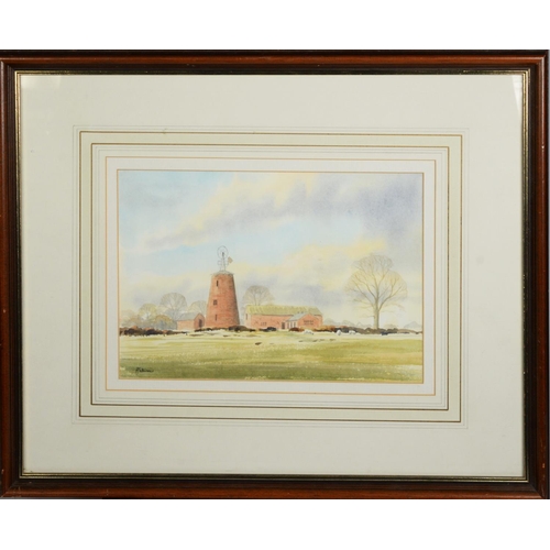 258 - SARAH J WILLIAMS (TWENTIETH CENTURY)WATERCOLOUR View of farm buildings Signed8” x 11 ¼” (20.3cm x 28... 