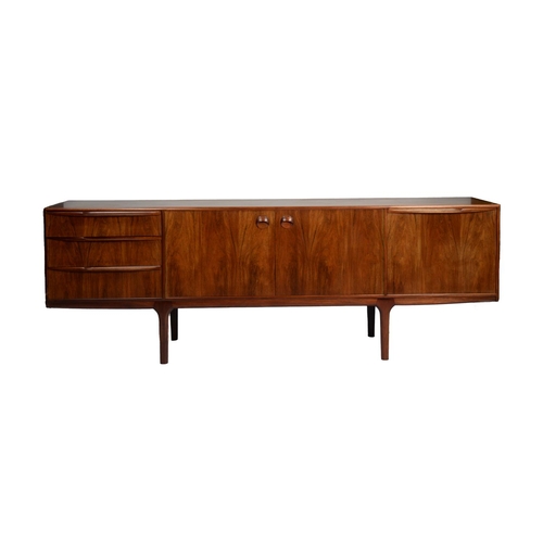 210 - A H McINTOSH & CO Ltd, EIGHT PIECE 1970’s ROSEWOOD DINING ROOM SUITE, comprising: EXTENDING DINI... 