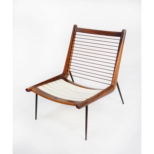 213 - PETER HVIDT AND ORLA MOLGAARD NIELSEN FOR FRANCE AND DAVERKOSSEN, MID CENTURY TEAK FRAMED ‘BOOMERANG... 