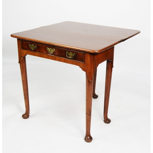 185 - NINETEENTH CENTURY AND LATER MAHOGANY COMPOSITE TEA TABLE, the rounded oblong top with polished inte... 