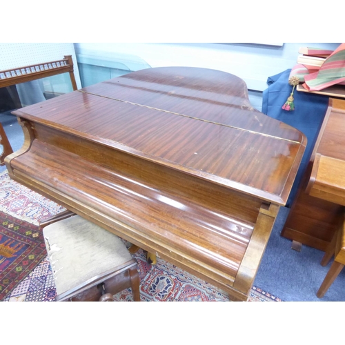 131 - STEINWAY & SONS MAHOGANY CASED BABY GRAND PIANO, with square section legs, 38” (96.5cm) high, 66... 