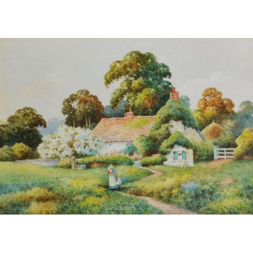 266 - F H TYNDALE (Early Twentieth Century) PAIR OF WATERCOLOURSIdyllic rural scenes with cottages Each si... 